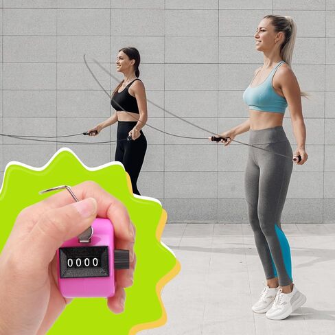 10/20 Pieces Handheld Tally Counter 4 Digit Mechanical Clicker Counter Multicolour Handheld Counter Clicker Plastic Pitch Counter for Counting School Golf Coaching Sports Knitting Events in Kuwait