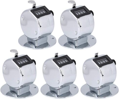5PCS Hand Tally Counters,4 Digit Number Counter,Mechanical Counter Clickers for Counting Sports Games Golf in Saudi Arabia