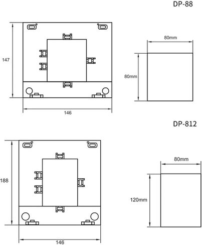 DP-816 تقسيم CORE Current Transformer AC Current Sensor Class 0.5/1 نوع مفتوح in Saudi Arabia