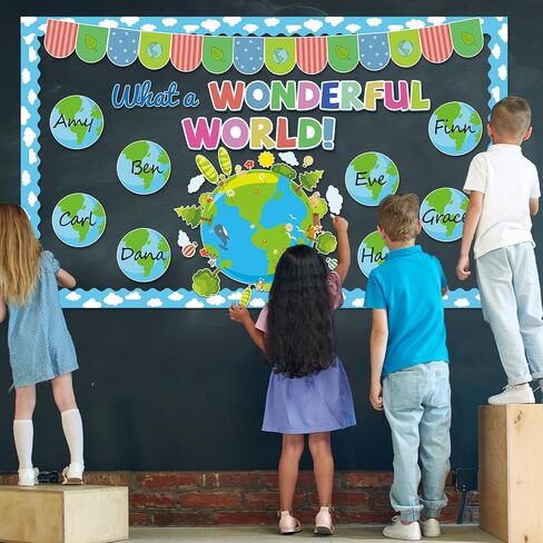 Mother's Day Bulletin Board Set Happy Mother's Day Classroom Decorations Mother Child Silhouette Heart Paper Cutouts DIY Craft for Preschool Nursery Toddler Kids Chalkboard Door Wall Supplies in Saudi Arabia