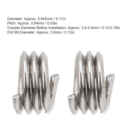 سلسلة إدراج سلك المسمار الدعامة جلبة إصلاح مجموعة حماية 50pcs مقبس غمد المقاوم المقاوم للصدأ من الفولاذ المقاوم للصدأ للمعدات الميكانيكية لسيارات الطيران (1D) in Kuwait