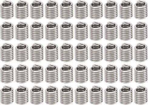 Wire Thread Insert Screw Brace Bushing Repairing Protection Set 50Pcs Stainless Steel Threaded Sheath Socket for Aviation Automotive Mechanical Equipment (1D) in Kuwait