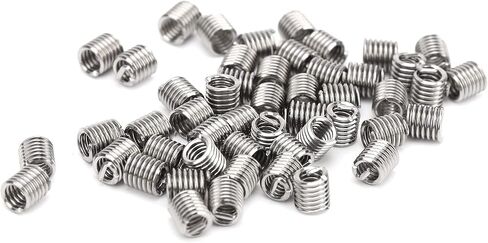 Wire Thread Insert Screw Brace Bushing Repairing Protection Set 50Pcs Stainless Steel Threaded Sheath Socket for Aviation Automotive Mechanical Equipment (1D) in Kuwait