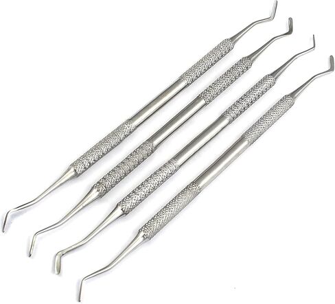 COMPOSITE FILLING INSTRUMENTS DOUBLE ENDED DENTAL RESTORATIVE CARVER SET of 4 by G.S ONLINE STORE in Saudi Arabia