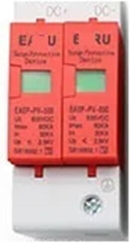Arrester Device SPD 2P 3P DC 500V 800V 1000V 20KA~40KA 30KA~60KA House Lightning Surge Protector Protective Low-Voltage Arrester Device PV Solar (Color : B, Size : DC500V 40KA) in Kuwait