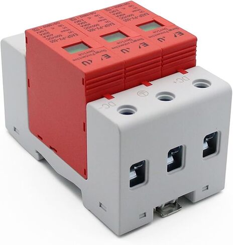 Arrester Device SPD 2P 3P DC 500V 800V 1000V 20KA~40KA 30KA~60KA House Lightning Surge Protector Protective Low-Voltage Arrester Device PV Solar (Color : B, Size : DC500V 40KA) in Kuwait