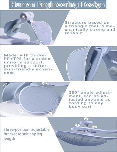 Premium Huster Master & Kegel Exerciser - مدرب قابلة للتعديل في الحوض ، معدات الحبر الفخذ الداخلية والمنزلية لتقوية العضلات والتنغيم in Saudi Arabia
