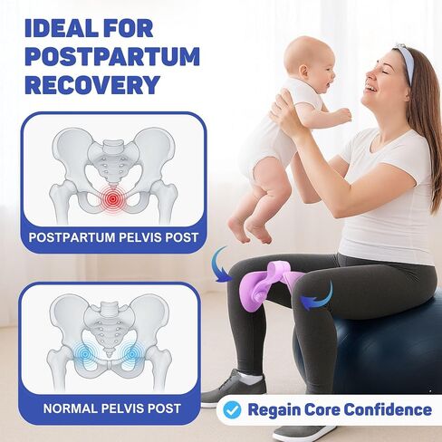 Thigh Master for Women, Pelvic Floor Exercise Devices, Kegel Exerciser Pelvic Floor Muscle, Inner Thigh Exerciser, Kegel Exercise, Thigh Trainer with Extra Figure and Hip Resistance Bands in Saudi Arabia