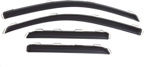 Auto Ventshade 94528 Original Ventvisor Side Window Deflector Dark Smoke ، مجموعة من 4 قطع لعام 2014-2018 Silverado/Sierra 1500 ، 2015-2018 Silverado/Sierra 2500HD و 3500HD مع سيارة أجرة ممتدة in Saudi Arabia