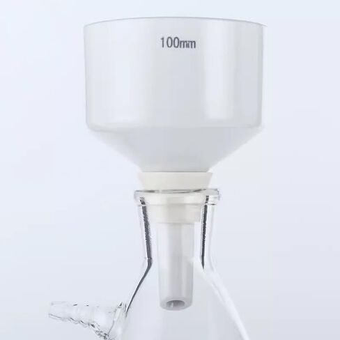 500ml Suction Flask and 100mm Buchner Funnel Kit - Heavy Wall Glass Filtration Set for Laboratory Chemistry in Saudi Arabia