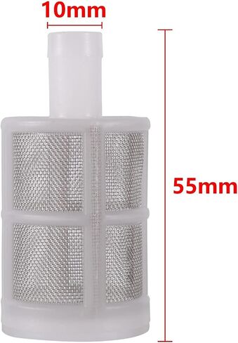 5Pcs Stainless Steel Filter for Garden Water Pump - Durable Suction Filter & Strainer for Car Washer Diaphragm Pump(12 mm) in Saudi Arabia