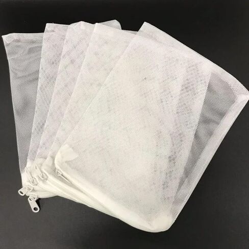 حقائب صافية مرشح 10pcs حوض السمك - مثالية لخزانات الأسماك والبرك - الخيارات البيضاء والأسود (أبيض ، 12x18 سم) in Saudi Arabia