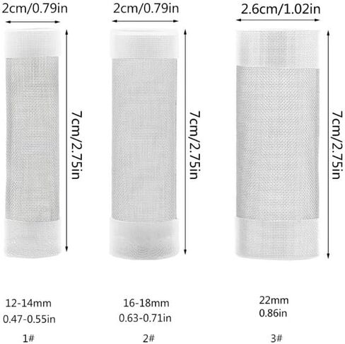 Fish Protective Mesh Cover for Aquarium Inlet Filter - Durable Filter Guard Accessory(16mm) in Saudi Arabia