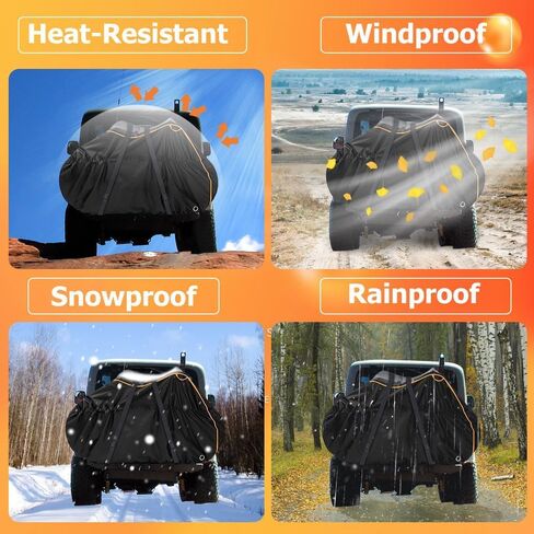 On-Rack Waterproof Bike Cover for 2 Bikes with Lock Holes– Heavy-Duty 600D Reinforced Fabric, Tear-Resistant and Abrasion-Proof, for Transport and Outdoor Storage, Includes Storage Bag in Kuwait