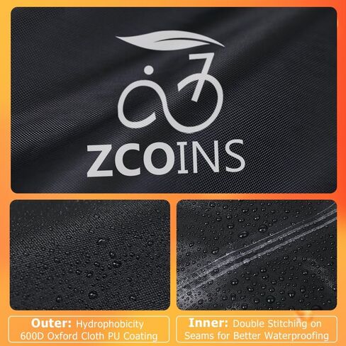 On-Rack Waterproof Bike Cover for 2 Bikes with Lock Holes– Heavy-Duty 600D Reinforced Fabric, Tear-Resistant and Abrasion-Proof, for Transport and Outdoor Storage, Includes Storage Bag in Kuwait