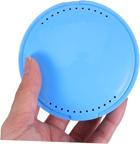 Amosfun Portable Tooth Storage Box Mirror Compact Plastic Retainer Case for Travel Home Use for Organizing Small Accessories Lightweight Design in Saudi Arabia
