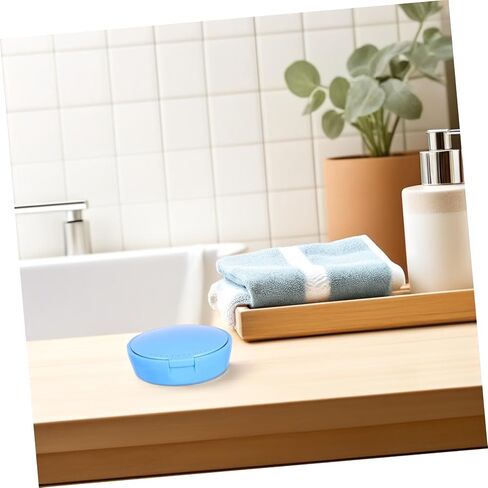 Amosfun Portable Tooth Storage Box Mirror Compact Plastic Retainer Case for Travel Home Use for Organizing Small Accessories Lightweight Design in Saudi Arabia