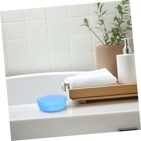 Amosfun Portable Tooth Storage Box Mirror Compact Plastic Retainer Case for Travel Home Use for Organizing Small Accessories Lightweight Design in Saudi Arabia