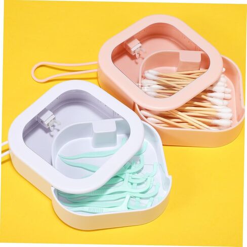 VOSAREA 3pcs Portable Storage Boxes for Retainers Stylish and Sturdy Plastic Holders Ample Space Vibrant Colors for Travel and Home Use for Dentures and Accessories in Saudi Arabia