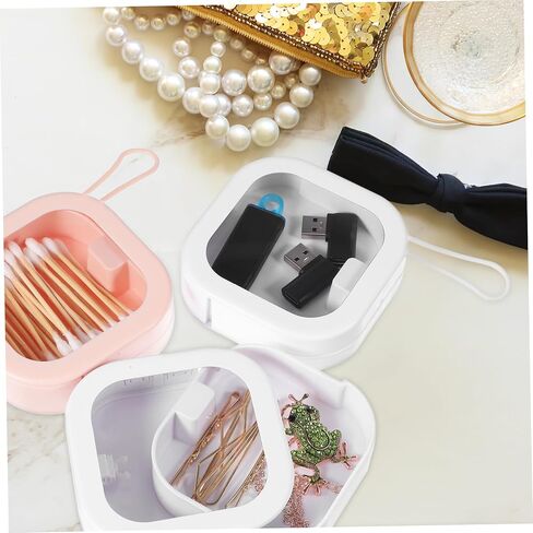 VOSAREA 3pcs Portable Storage Boxes for Retainers Stylish and Sturdy Plastic Holders Ample Space Vibrant Colors for Travel and Home Use for Dentures and Accessories in Saudi Arabia