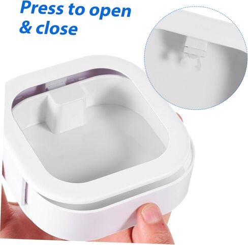 VOSAREA 3pcs Portable Storage Boxes for Retainers Stylish and Sturdy Plastic Holders Ample Space Vibrant Colors for Travel and Home Use for Dentures and Accessories in Saudi Arabia