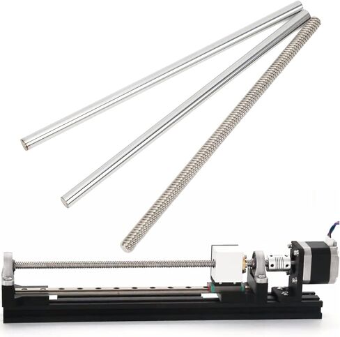 Ymiko Linear Bearings, Linear 8mm Shaft Shaft, SC8UU Sliding Bearing Block Kit Shaft Support Linear Motion Rod Shaft with Impressive tensile Strength for a Range of Applications in (8-200) in Saudi Arabia