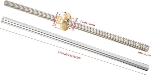 Ymiko Linear Bearings, Linear 8mm Shaft Shaft, SC8UU Sliding Bearing Block Kit Shaft Support Linear Motion Rod Shaft with Impressive tensile Strength for a Range of Applications in (8-200) in Saudi Arabia