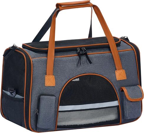 18x11x11 Inches Cat, Dog Carrier– Fits Pets Up to 16 lbs, Anti-Collapse Design, Multiple Storage Pockets, Cat Carrier Soft Ideal for Medium Cats, Puppy, Rabbits and Other Small Animals in Kuwait
