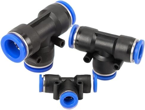 3pc موصل بلاستيكي ثلاثي الاتجاهات PEG البلاستيك المخفض ثلاثي الاتجاهات الموصل الهوائي PE-4/6/8/10/12/16 قابس سريع القصبة الهوائية (PEG16-12) in Kuwait