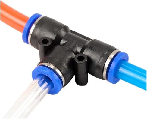 3pc موصل بلاستيكي ثلاثي الاتجاهات PEG البلاستيك المخفض ثلاثي الاتجاهات الموصل الهوائي PE-4/6/8/10/12/16 قابس سريع القصبة الهوائية (PEG16-12) in Kuwait