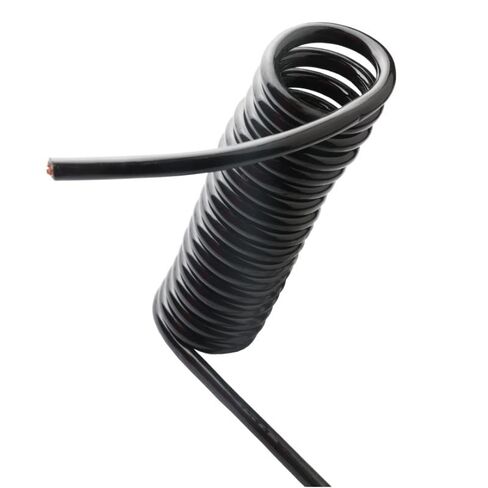 Gauge Copper Wire, 1PC 6-Core Spring Telescopic Wire 24AWG Spiral Cable 0.2 Square Millimeter 2.5m /5m /7.5m Black Color Power Cord Expandable Wire Cable(2.5m) in Saudi Arabia