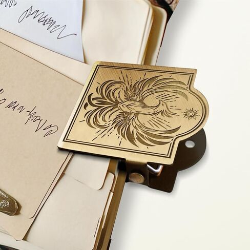 ANATTASOUL Journal Clip Vintage Lion Metal Travelers Notebook Clip, Decorative Heavy Duty Brass Journal Page Holder Clips for Book, Paper, Bookmark in Saudi Arabia