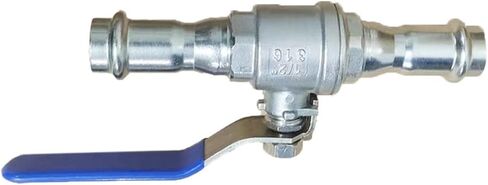 316 stainless steel double clamp two-piece ball valve clamp two-piece ball valve large flow(Inside diameter 88.9mm) in Saudi Arabia