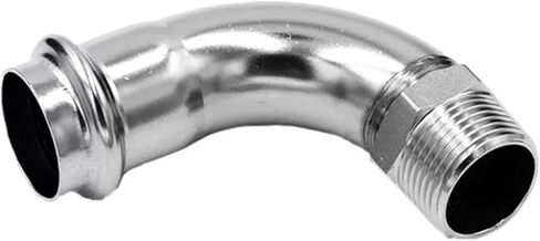 316L stainless steel thin wall external thread elbow double clamp external thread 90 degree pipe reducer fittings pipe fittings 1 series inner diameter 50.8-101.6mm(Inside diameter 88.9mm*g3) in Saudi Arabia