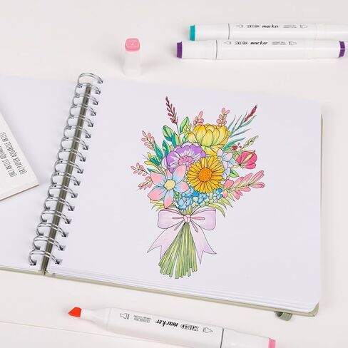 120 Colors Premium Alcohol Markers, Alcohol Markers Set with Adjustable Shoulder Strap for Beginners & Artists in Coloring or Sketching in Saudi Arabia