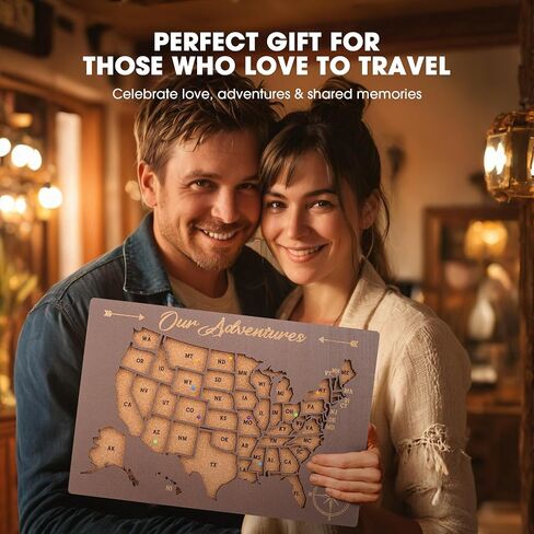 Luoyadee Cork Board USA Map Pin Board, US Map Tracker for Travel, Maps of USA for Traveling, United States Travel Maps for Couples Gift for RV Vacations, Home Classroom Wall Deocor, 12" x 8" in Saudi Arabia