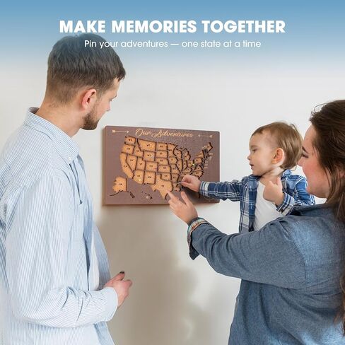 Luoyadee Cork Board USA Map Pin Board, US Map Tracker for Travel, Maps of USA for Traveling, United States Travel Maps for Couples Gift for RV Vacations, Home Classroom Wall Deocor, 12" x 8" in Saudi Arabia