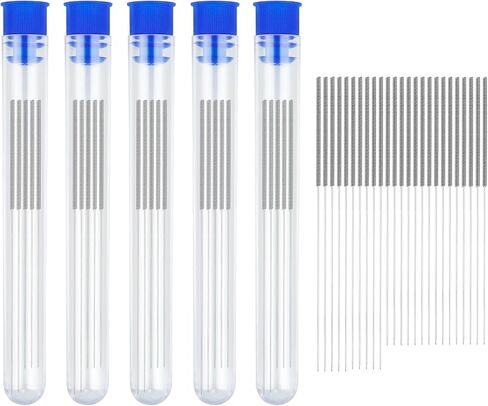 50 PCS 3D Printer Nozzle Cleaning Kit, 0.2/0.25/0.3/0.35/0.4 mm Stainless Steel Nozzle Cleaning Needles, 3D Printer Nozzle Cleaner Tool, for 3D Printer Accessory, Improved Printing Performance in Kuwait