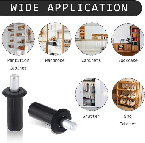 10Pcs Cabinet Door Repair Pins Damper Replacement Repair Pins Spring Loaded Pins Metal Furniture Fittings Connector Telescopic Pins in Kuwait