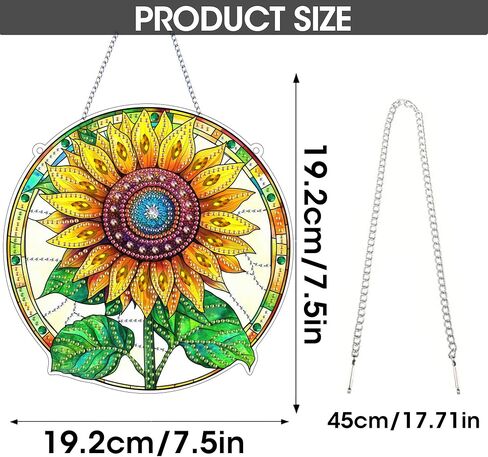 SKRYUIE Hanging Diamond Art Kits for Adults Butterfly, DIY Window Pendant Diamond Painting Kit Sun Catcher, Special Shaped Crystal Acrylic Double Sided, Porch Outdoor Garden Ornament 7.49 x 7.56 Inch in Saudi Arabia