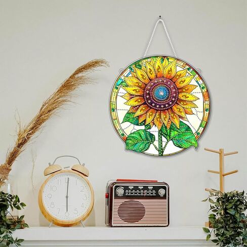 SKRYUIE Hanging Diamond Art Kits for Adults Butterfly, DIY Window Pendant Diamond Painting Kit Sun Catcher, Special Shaped Crystal Acrylic Double Sided, Porch Outdoor Garden Ornament 7.49 x 7.56 Inch in Saudi Arabia