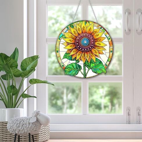 SKRYUIE Hanging Diamond Art Kits for Adults Butterfly, DIY Window Pendant Diamond Painting Kit Sun Catcher, Special Shaped Crystal Acrylic Double Sided, Porch Outdoor Garden Ornament 7.49 x 7.56 Inch in Saudi Arabia
