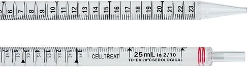 Celltreat 25ml pipet ، ملفوفة بشكل فردي ، ورق/بلاستيكي ، كيس ، عقيمة in Saudi Arabia