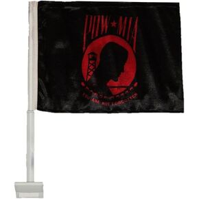 12x18 Pow Mia Powmia Red Black Double Car Window Sterk 12 "x18" العلم in Kuwait