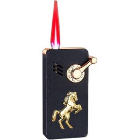 20124 Metal Multi-Purpose Lighter, Windproof Red Flame, Refillable Butane, Adjustable Flame, Suitable for Indoor and Outdoor Use (Butane Not Included)(Camouflage) in Kuwait