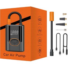 Electric Bike Tire Pump,150PSI Portable Bike Pump with Digital Gauge,Electric Air Pump Supports Presta and Schrader Valves,Suitable for Road Bike,Mountain Bike,E-Bikes,and Motorcycles in Saudi Arabia