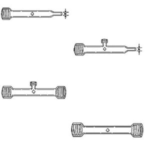7488-14-48-6 مشعب أخذ عينات الهواء ، 25 ACE-THRED إلى 1 "نهاية الأنبوب ، Six #7 منافذ ACE-THERD ، 48" الطول in Saudi Arabia