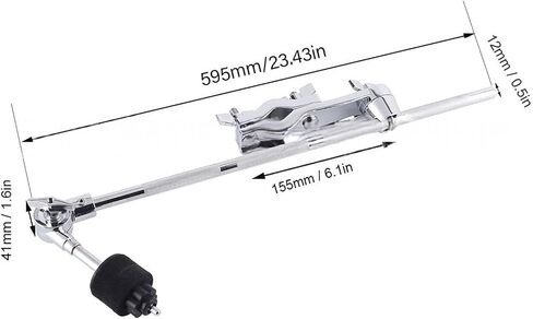 Drum Cymbal Arm Drum Set Clamp Heavy Duty Multiuse Stable Percussion Instrument Part Extension Rack for Concert Men Women in Saudi Arabia
