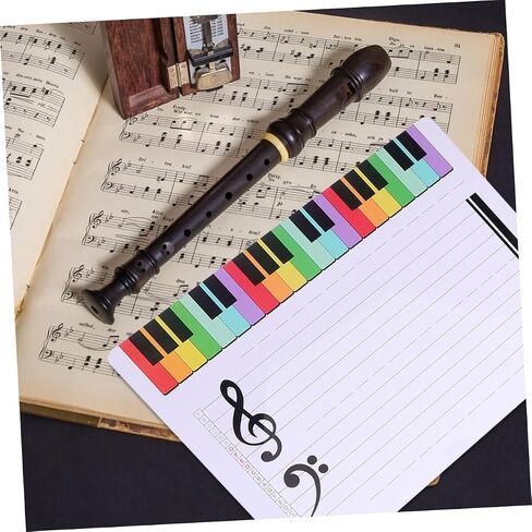NUOBESTY 2-Pack Double-Sided Magnetic Whiteboard Music Staff Writing Board for Teaching and Practice Erasable for Home and School Use in Saudi Arabia