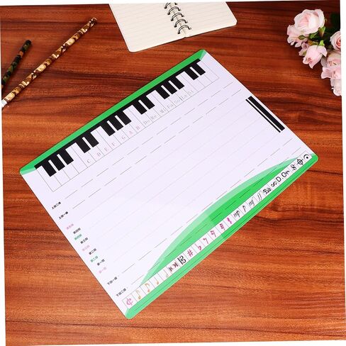 NUOBESTY 2-Pack Double-Sided Magnetic Whiteboard Music Staff Writing Board for Teaching and Practice Erasable for Home and School Use in Saudi Arabia